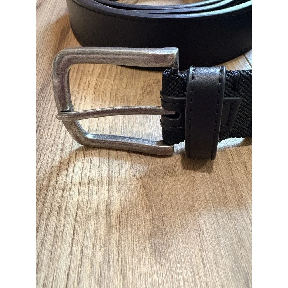 Boulder Creek Trading Co Leather Belt Black 66/68 Big Tall Men's XL